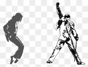 Michael Jackson Amp Freddie Mercury A Smooth Simmer A Michael Jackson Billie Jean Silhouette Free Transparent Png Clipart Images Download - freddie mercury pants roblox
