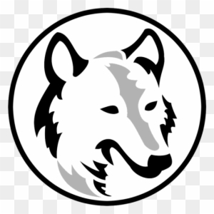 Tribal Wolf Logo Image For Hip Flask Engraving - Snow Wolf Mod Logo 