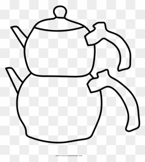 Teapot Coloring Page - Drawing