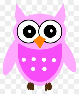 Owl Pink Clip Art - Baby Owl Cartoon - Free Transparent PNG Clipart ...