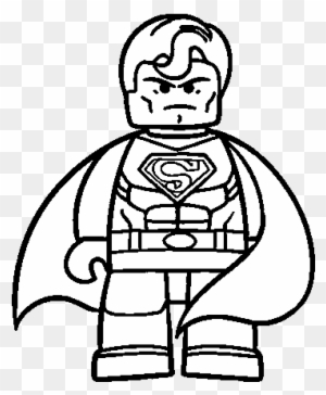 Lego Superman Coloring Pages To Print For Kids - Superman Lego Para Colorear  - Free Transparent PNG Clipart Images Download