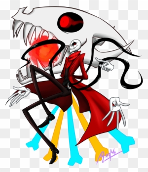 Underfell Gaster By Anicmj Underfell Gaster Art Free Transparent Png Clipart Images Download