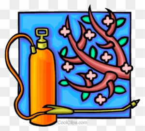 Insecticide Spray With Fruit Tree Royalty Free Vector - Clip Art - Free ...