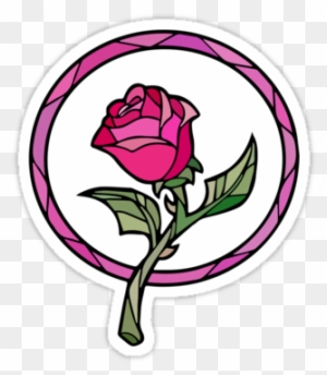 Stained Glass Rose Beauty And The Beast Rose Glass Free Transparent Png Clipart Images Download