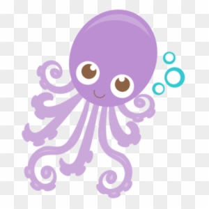 Baby Octopus Clipart - Cute Blue Octopus Clipart - Free Transparent PNG ...