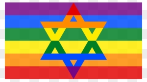 Starofdavidgay - ' - Jewish Gay Pride Flag - Free Transparent PNG ...