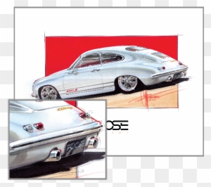 356 S Print - Chip Foose Porsche 356 - Free Transparent PNG Clipart ...