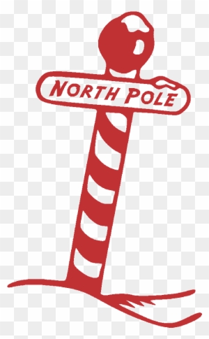 blank north pole sign clipart