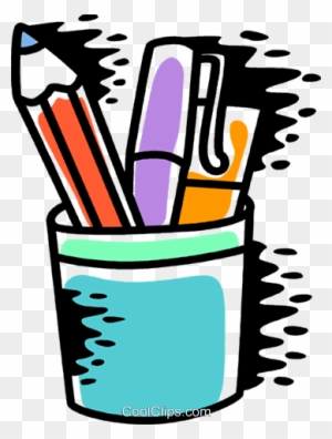 Pencil Holder - Clipart Of Pen Stand - Free Transparent PNG Clipart ...