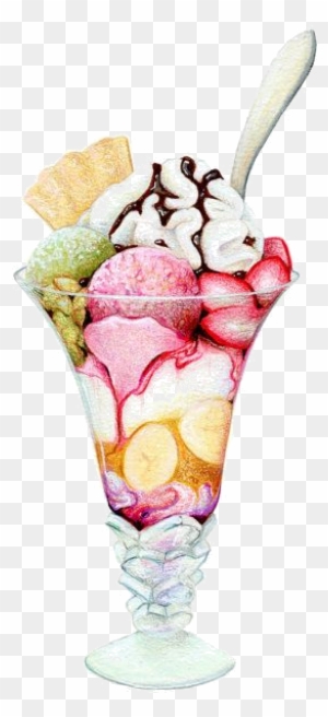 ice cream sundae drawing