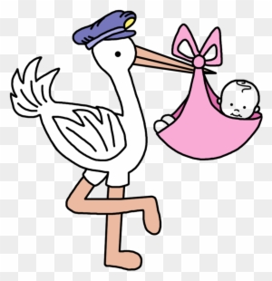 cute stork clipart baby