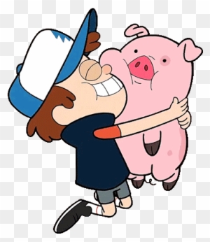 Hug Gif Stickers - Gravity Falls Dipper And Waddles