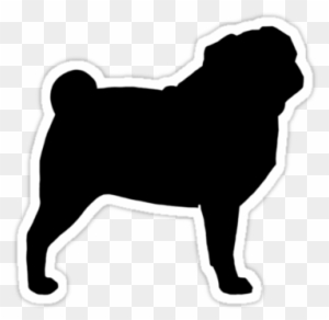 Pug Silhouette - Pug Silhouette Clip Art - Full Size PNG Clipart Images ...