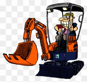 Mini Digger Cartoon - Free Transparent PNG Clipart Images Download