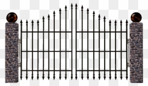 Halloween Graveyard Gate Png Clipart Image - Graveyard Gate Png - Free ...