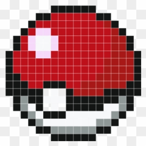 Pokeball Pixel Art Grid 132826 - Minecraft Pixel Art Pokeball - Free ...