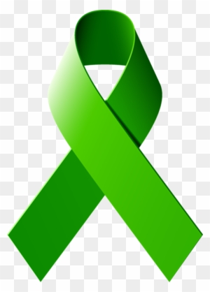 Gold Clipart Awareness Ribbon - Green Mental Health Ribbon - Free ...