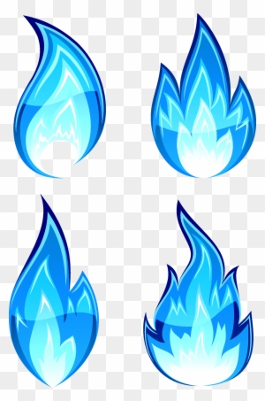 Flame Fire Drawing Clip Art - Blue Fire Drawing