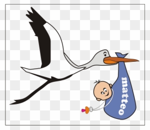 cicogna clipart per bambini