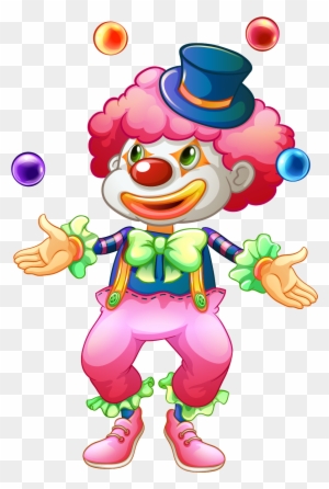 Clown Juggling Circus Illustration - Clown Purim Stickers - Free ...