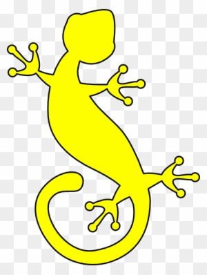 Leopard Gecko Clipart Cartoon - Outline Of A Lizard - Free Transparent ...