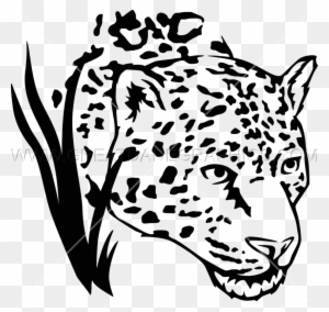 jaguar clipart black and white