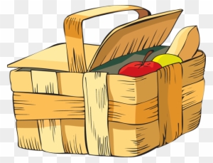 Basket Picnic Brown Handles Wicker Object - Picnic Basket Clip Art ...