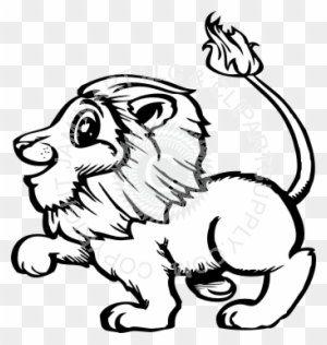 simple cute lion drawing