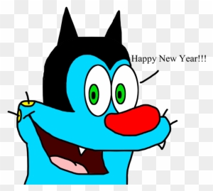 Oggy Wishes Happy New Year By Marcospower1996 - Oggy And The Cockroaches