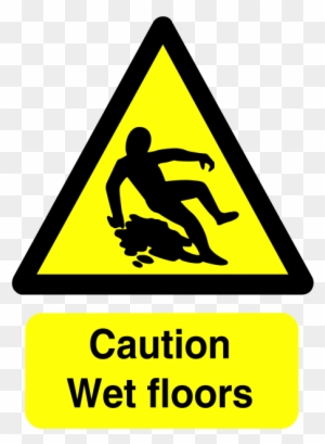 caution wet floor symbol clipart