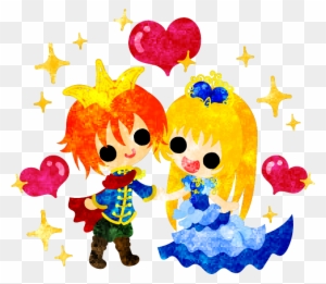 フリーのイラスト素材可愛い姫と王子のイラスト Free Illustration Illustration Fairy Tale Free Transparent Png Clipart Images Download