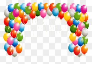 Arch Clipart Real Balloon - Happy Birthday Balloons Png - Free ...