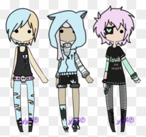 pastel Goth][closed] By Ylyth - Male Pastel Goth Outfit - Free Transparent  PNG Clipart Images Download