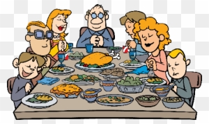 family eating clipart black and white