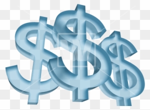 Dollar Symbols 3d Money Signs Png Blue Free Transparent Png Clipart Images Download