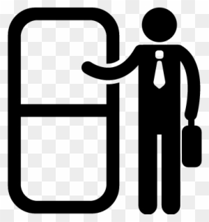 Knocking Door Office Worker Vector - Knocking On Door Icon - Free  Transparent PNG Clipart Images Download