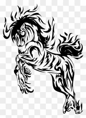 Tribal Horse Head Tattoo N8 free image download