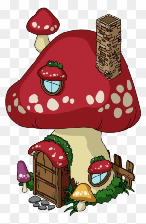 toadstool house clipart image