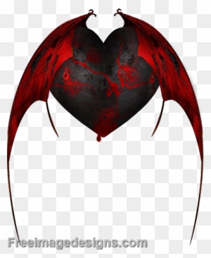 gothic heart with wings drawings
