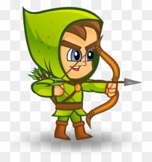 hooded archer drawing