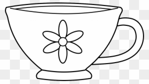 free tea party clip art  tea cup coloring page  free
