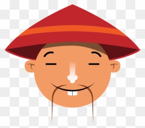 Illustration Asian Man's Face By Sayence - Cartoon - Free Transparent ...