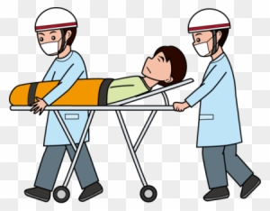 free clipart patient on a gurney