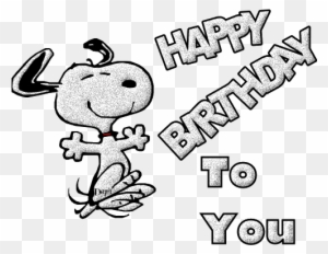 Clip Snoopy Happy Birthday Clip Art Charlie Brown Happy - Snoopy - Free ...