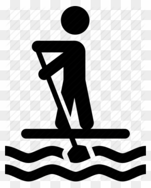 Paddleboard Clipart - Stand Up Paddling Logo - Free Transparent PNG