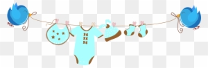 Infant Banner Child Illustration - Baby Blue Banner Png - Free ...