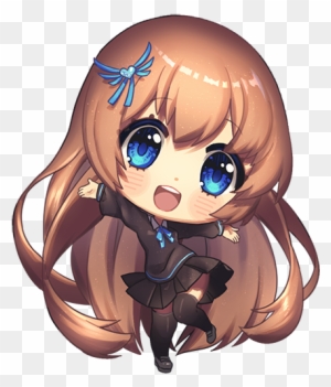 Roblox Anime Girl With Blue Hair Decal Download Super Cute Chibi Anime Free Transparent Png Clipart Images Download - brown haired cat girl roblox