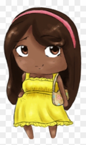 Chibi Wolf Girl Roblox Download Anime Chibi Girl With Brown Hair Free Transparent Png Clipart Images Download - id for beautiful brown hair roblox