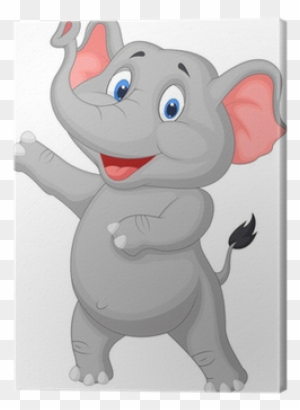 Cartoon of a Giddy Purple Elephant Holding a Flower in His Trunk - Royalty  Free Vector Clipart by toonaday #1186432