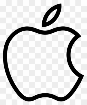 Apple Bitten Outlined Logo Comments - Apple Logo Outline Vector - Free ...